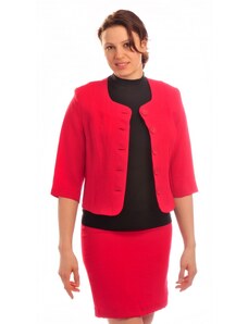 Krymar BE001 - chanel - dámský lněný kabátek červený
