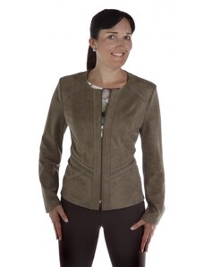 Krymar ST452 - dámský semišový kabátek zelený