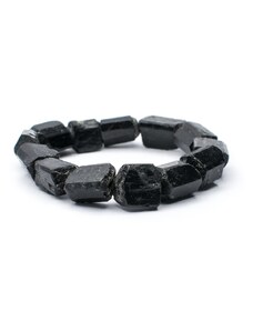Milujeme Kameny Náramek s válečky - turmalín černý NK862