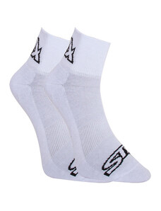 Ponožky Styx kotníkové bílé s černým logem (HK1061)