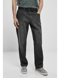 UC Men Loose Fit Jeans pravé černé seprané