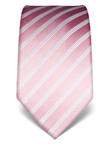 Růžová kravata Vincenzo Boretti 21931 - s proužky
