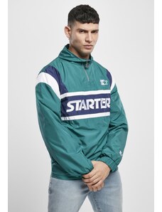 Starter Black Label Starter Half Zip Retro Jacket retro zelená/modrá noční/bílá