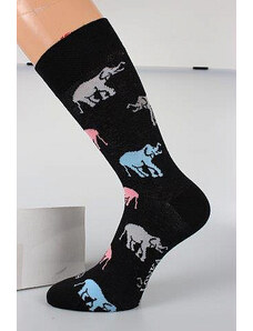 Lonka Barevné ponožky cool vzor sloni