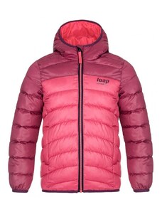 Loap (navržené v ČR, ušito v Asii) Dívčí zimní bunda Loap Inbelo růžová s fialovou