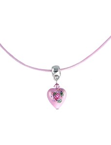 Dámsky Něžný náhrdelník Baby Rose s perlou Lampglas