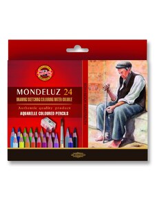 Akvarelové pastelky 24 ks Koh-I-Noor Mondeluz 3711