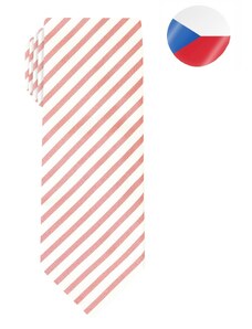 Pánská hedvábná kravata MONSI Slant - červená