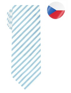 Pánská hedvábná kravata MONSI Slant - modrá