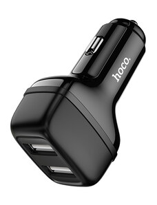 Auto-nabíječka pro iPhone a iPad - Hoco, Z36 Leader 2.4A Black