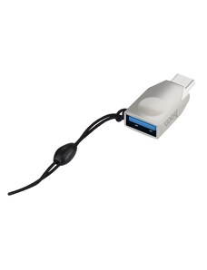 Redukce USB-C to USB-A - Hoco, UA9 Silver