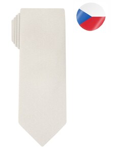 Pánská hedvábná kravata MONSI Diagonal - béžová