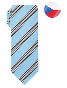 Pánská hedvábná kravata MONSI Cross - modrá