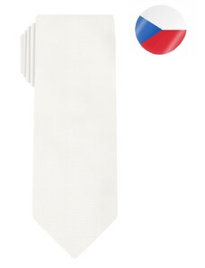 Pánská hedvábná kravata MONSI Line - bílá