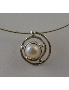 Šperky krásné Stříbrný náhrdelník Violeta