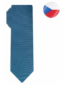Pánská hedvábná kravata MONSI Line Slim - modrá