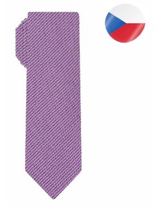 Pánská hedvábná kravata MONSI Grenadine Slim - růžová