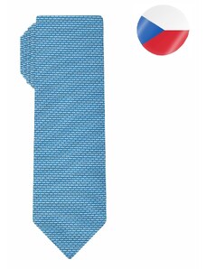 Pánská hedvábná kravata MONSI Comma Slim - modrá