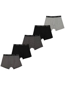 dětské boxerky LEE COOPER - CHARCOAL ASST - 5 pack - 140 9-10 let