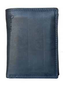 Pánská modrošedá celá kožená peněženka z měkké kůže Pedro Pedro