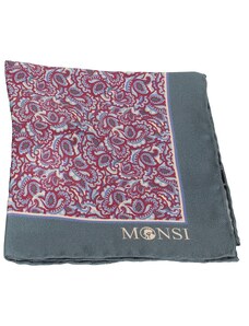 Pánský hedvábný kapesníček MONSI Floral - fialový