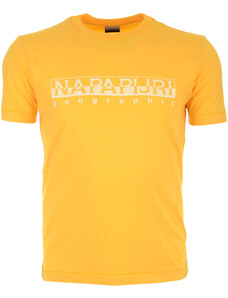 Pánské žluté tričko Napapijri s velkým logem