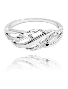 MINET Broušený stříbrný prsten vel. 54 JMAN0183SR54