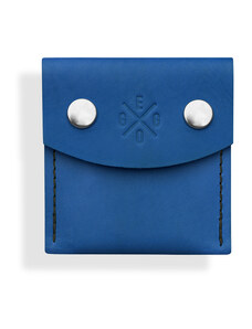 Eggo Turner malá kožená peněženka Modrá