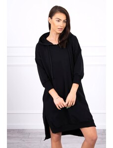 Oversize mikinové šaty Černé