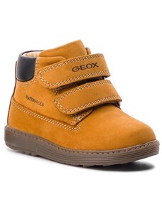 Hnědé, zimní dětské boty Geox, s nápisem, s kulatou špičkou | 0 produkt -  GLAMI.cz