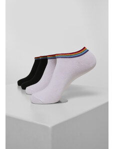 Urban Classics Accessoires Rainbow Socks No Show 4-Pack black/white