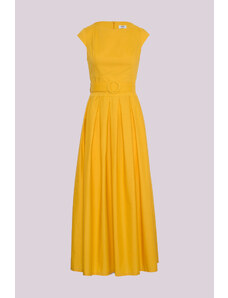 Letní žluté bavlněné šaty Kate