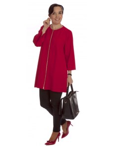 ANCORA Montiano - dámský červený společenský přechodový kabát