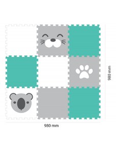 Minideckfloor podlaha 9 dílů koala, tuleň, tlapka - Vylen