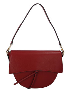 Dámská luxusní kožená kabelka tmavě červená - ItalY Mephia červená