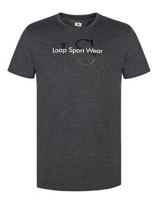 Loap (navržené v ČR, ušito v Asii) Pánské tričko Loap Berd šedé žíhané