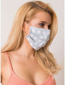 Fashionhunters Šedá a bílá ochranná maska