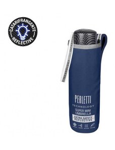 Perletti Skládací deštník mini modrý Technology