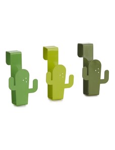 BALVI Věšáčky na zásuvky Cactus, zelené, 3 ks