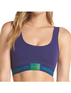 Calvin Klein Monogram sportovní podprsenka Bralette Korzet violet