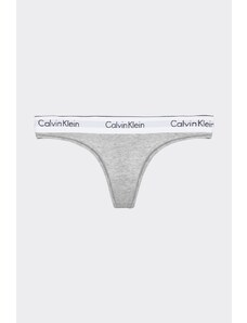 Calvin Klein Modern Cotton Tanga - šedá