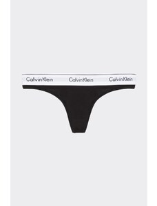 Dámská tanga Calvin Klein Modern Cotton - černá