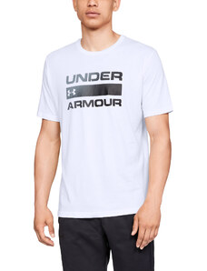 Pánské tričko Under Armour Team ISSue Wordmark SS Tee White/ Black