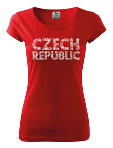 CZECHMANIA Tričko CZECH REPUBLIC – dámské, červené