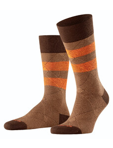 Ponožky Burlington Glencheck hnědé