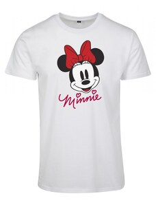 MERCHCODE Dámské tričko Ladies Minnie Mouse Tee white