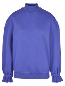 URBAN CLASSICS Mikina Ladies Turtleneck Crew - bluepurple