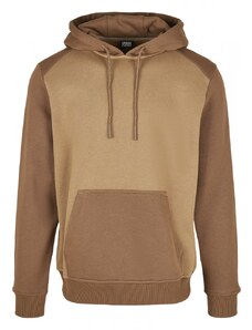 URBAN CLASSICS 2-Tone Fake Raglan Hoody - midground/darkground