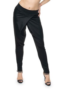MladaModa Kalhoty Baggy s převazem model 0106 černé