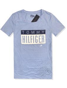 Tommy Hilfiger pánské tričko Logo Print šedé